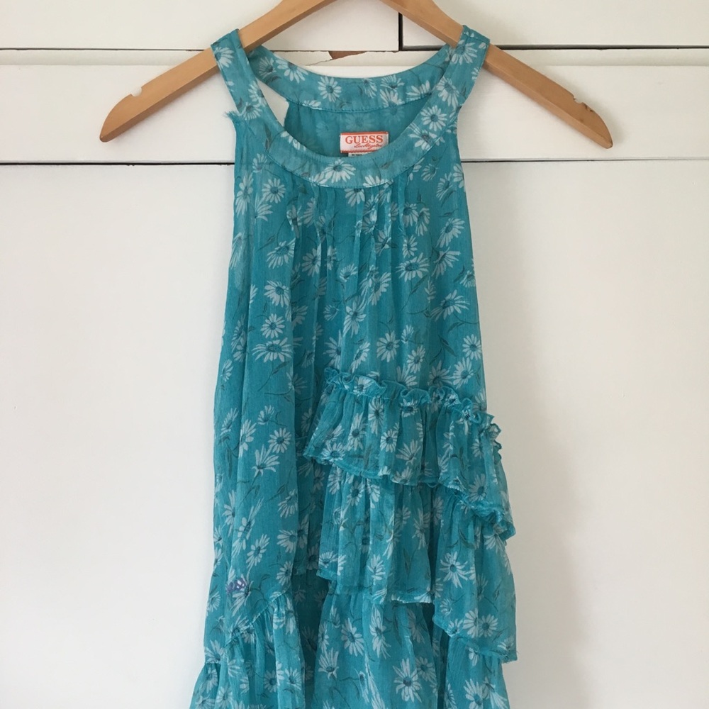 Blue floral Guess blouse